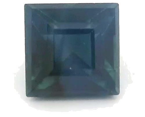 0.66 carat BLUE STEP cut Square Safyras (1)