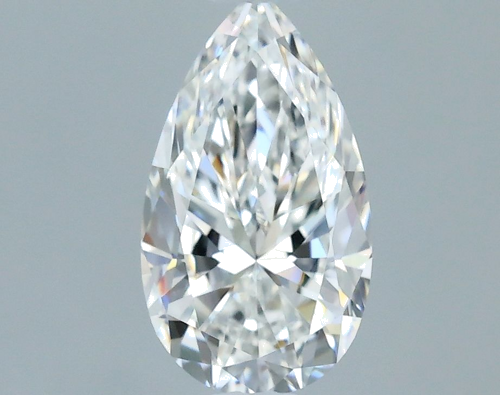 0.5 carat F-VVS2 Natūralus Pear Deimantas (1)