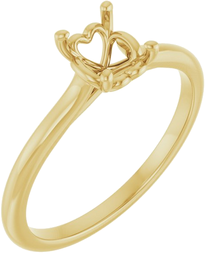 Sužadėtuvių Žiedas „Solitaire“ 14k yellow gold Oval 7mm x 5mm (1)