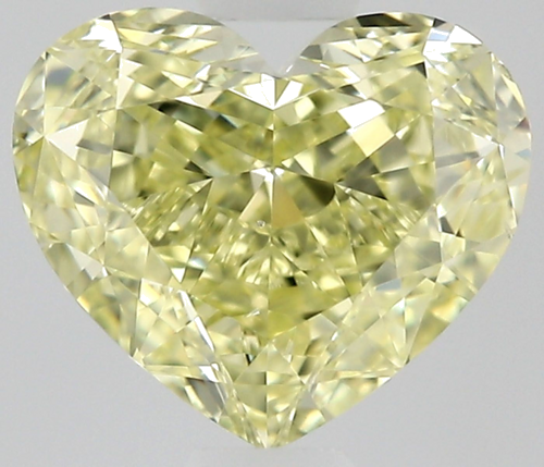 1.0 carat Fancy Yellow-SI1 Natūralus Heart Deimantas (1)