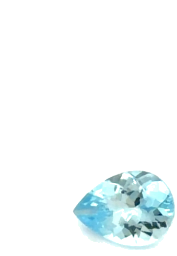 0.54 carat BLUE Pear Aquamarine (1)