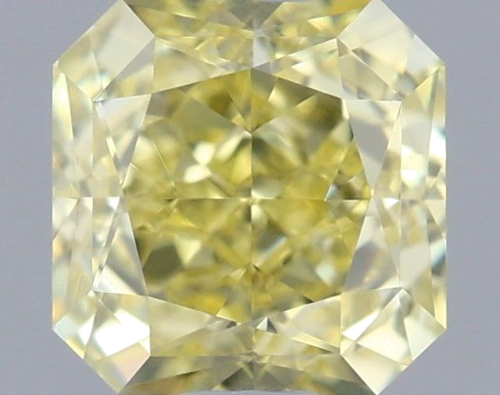 0.62 carat Fancy Intense Yellow-VS2 Natūralus Radiant Deimantas (1)