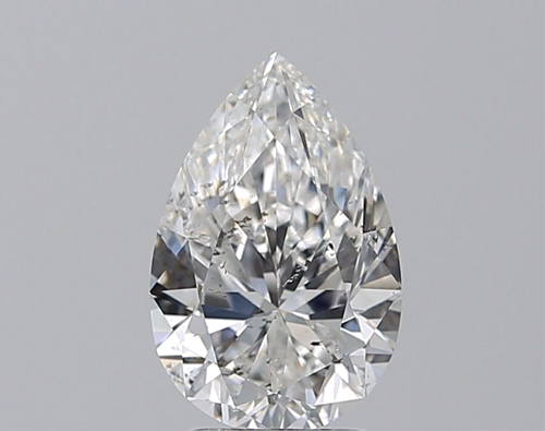 2.52 carat F-SI2 Natūralus Pear Deimantas (1)