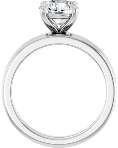 Sužadėtuvių Žiedas „Claw-Prong Solitaire“ 14k white gold Round 7.4mm (7)