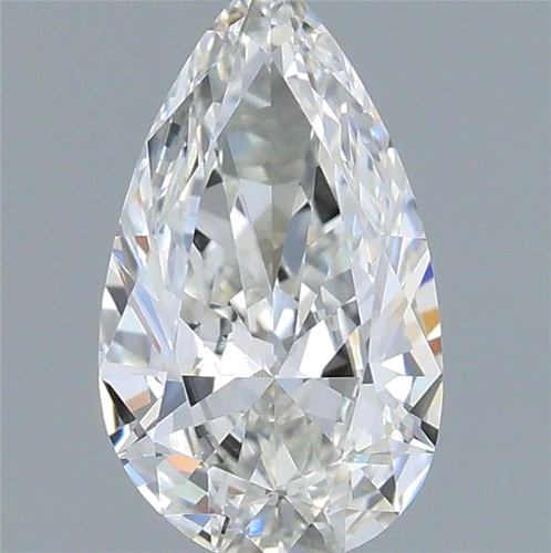 0.46 carat G-VVS1 Natūralus Pear Deimantas (1)
