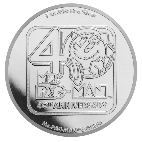 1 oz Ms. Pac-Man 2021 Niue Silver Coin (1)