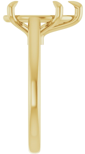 Sužadėtuvių Žiedas „Claw-Pong“ 14k yellow gold Pear 13mm x 8mm (4)