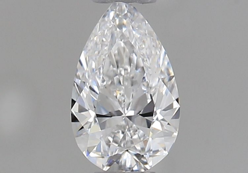 0.31 carat D-VVS2 Natūralus Pear Deimantas (1)