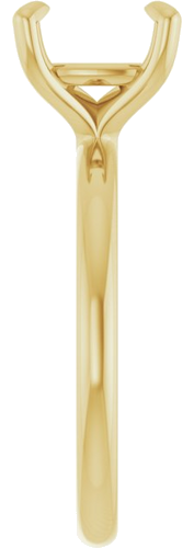 Sužadėtuvių Žiedas „Solitaire“ 10k yellow gold Cushion 8mm (4)