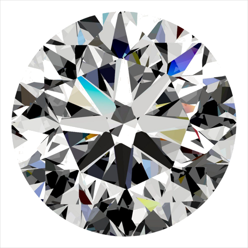 0.4 carat H-VS2 Very Good cut Natūralus Round Deimantas (1)