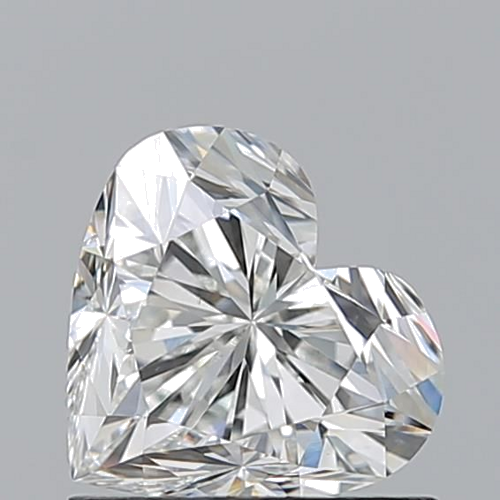 1.01 carat H-VS2 Natūralus Heart Deimantas (1)