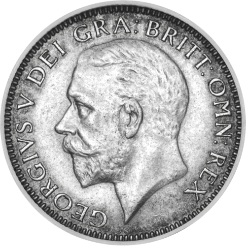1 Шилинг Джордж V (1927-1936) Великобритания сребърна монета (тип 4) (1)