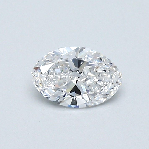 0.38 carat D-VVS1 Natūralus Oval Deimantas (1)