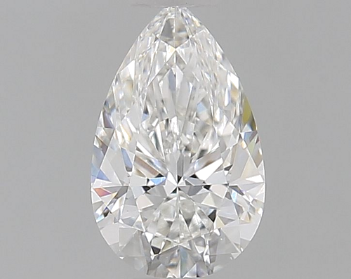 0.4 carat F-VS2 Natūralus Pear Deimantas (1)