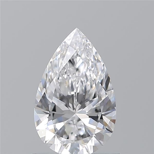 0.9 carat D-VS2 Natūralus Pear Deimantas (1)