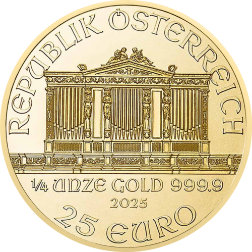 1/4 oz Австрийская Филармония 2025 Золотая монета (2)