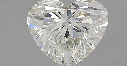 0.51 carat J-VVS1 Natūralus Heart Deimantas (1)
