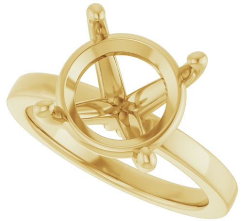 Sužadėtuvių Žiedas „Solitaire“ 18k yellow gold Round 11mm (5)