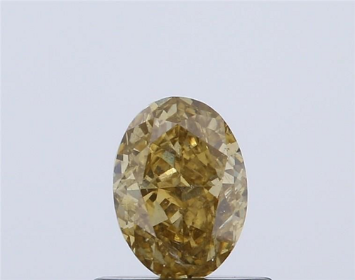 0.55 carat Fancy Yellow-SI2 Natūralus Oval Deimantas (1)