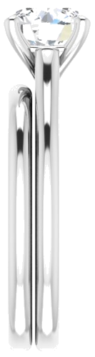 Sužadėtuvių Žiedas „Solitaire“ 950 Platinos Round 7mm (9)