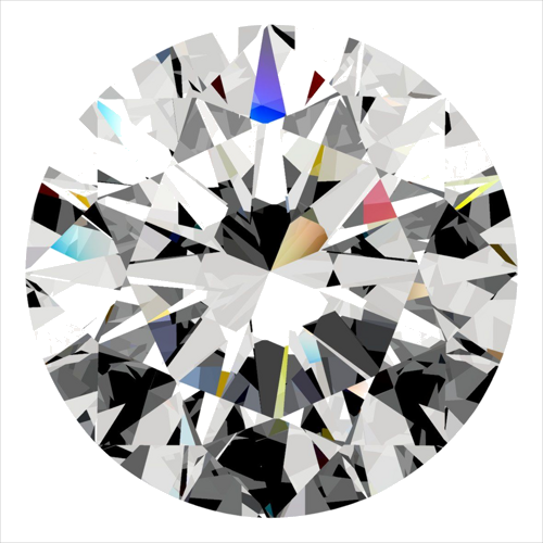 0.4 carat F-VS2 Excellent cut Natūralus Round Deimantas (1)