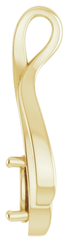 14K Yellow  7.4 mm Round Pendant Mounting (3)