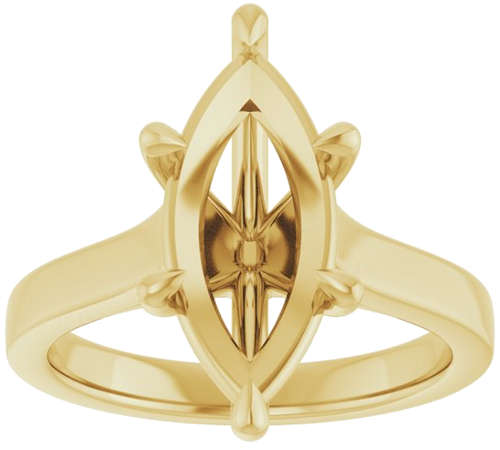 Sužadėtuvių Žiedas „Claw-Prong“ 14k yellow gold Marquise 15mm x 7mm (3)