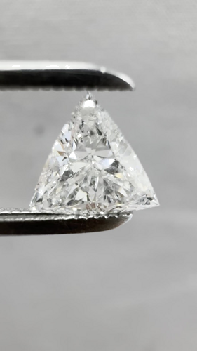 0.5 carat F-SI2 Natūralus Triangular Deimantas (1)