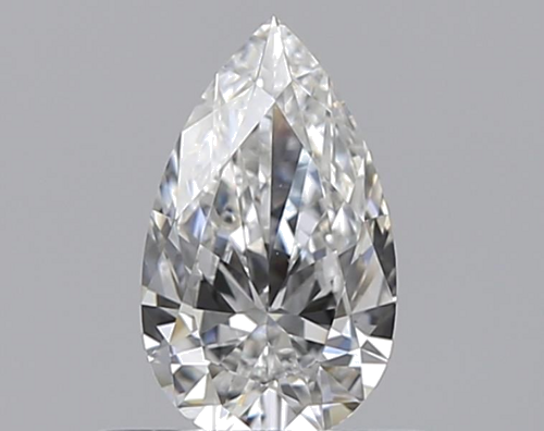 0.37 carat F-VVS2 Natūralus Pear Deimantas (1)