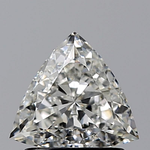 0.81 carat H-VVS1 Natūralus Triangular Deimantas (1)