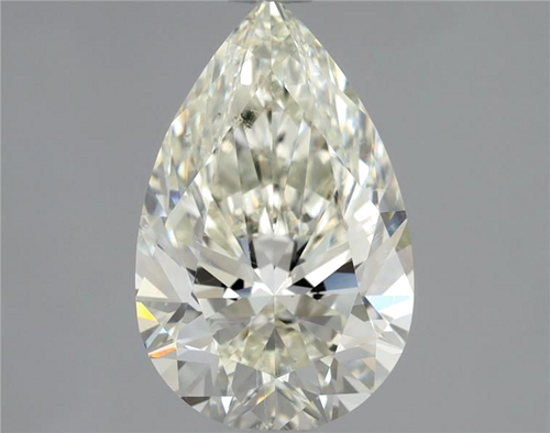 1.7 carat K-SI2 Natūralus Pear Deimantas (1)