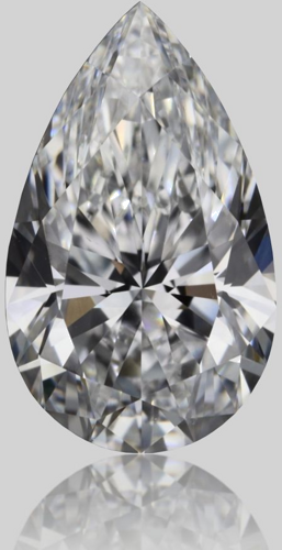 0.7 carat D-VS1 Natūralus Pear Deimantas (1)
