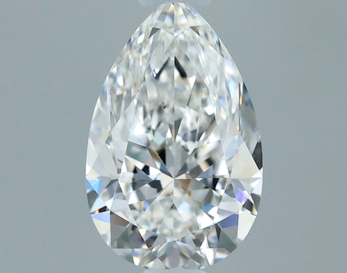 0.55 carat F-IF Natūralus Pear Deimantas (1)