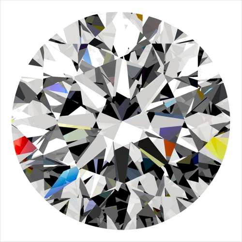 0.4 carat H-VVS1 Very Good cut Natūralus Round Deimantas (1)