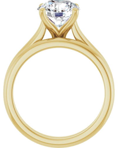 14K Yellow 8.2 mm Round Solitaire Engagement Ring Mounting (7)