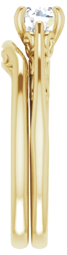 14K Yellow 5.8 mm Round Engagement Ring Mounting (14)