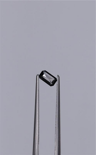 0.3 carat Fancy Black-VVS2 Natūralus Emerald Deimantas (1)