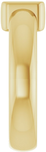 Sužadėtuvių Žiedas „Half-Bezel Solitaire“ 14k yellow gold Square 5.5mm (4)