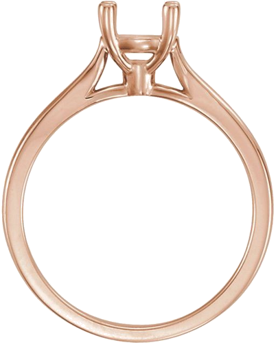 Sužadėtuvių Žiedas „Solitaire“ 14k rose gold Round 5.8mm (2)