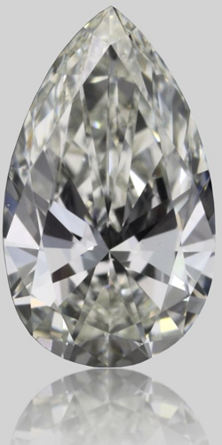 0.38 carat H-VVS1 Natūralus Pear Deimantas (1)