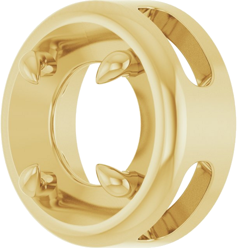 Pakabukas „Solitaire Slide“ 14k yellow gold Round 7mm (2)