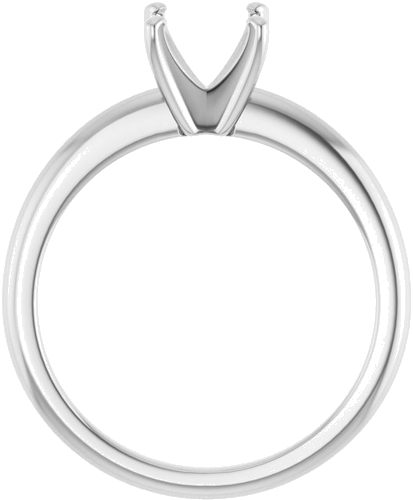 Sužadėtuvių Žiedas „Solitaire“ 14k white gold Square 5mm (2)