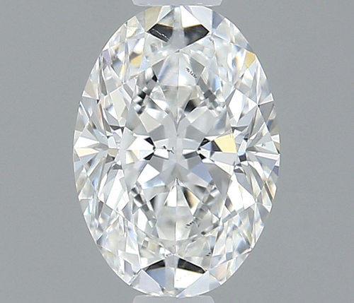 0.51 carat F-SI1 Natūralus Oval Deimantas (1)