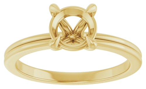 Sužadėtuvių Žiedas „Claw-Prong Solitaire“ 14k yellow gold Round 6.5mm (3)