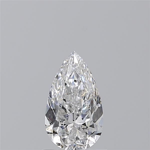 1.0 carat D-SI2 Natūralus Pear Deimantas (1)