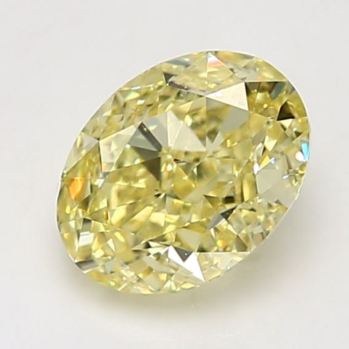 2.18 carat Fancy Intense Yellow-VS2 Natūralus Oval Deimantas (1)
