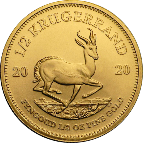 1/2 oz Krugerrand Pietų Afrika auksinė moneta (Mix metai) (2)