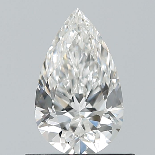 0.62 carat F-VVS1 Natūralus Pear Deimantas (1)