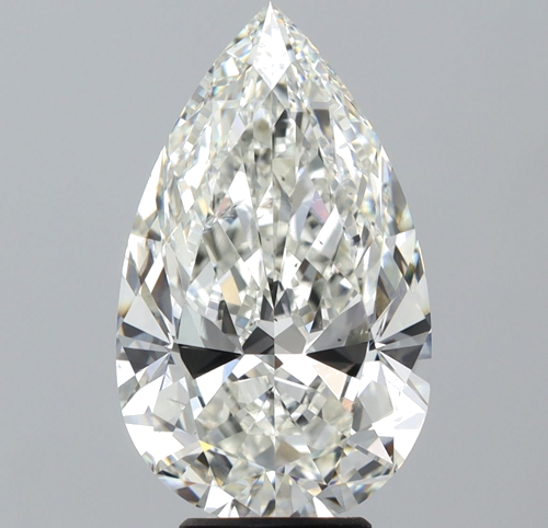 5.51 carat J-SI1 Natūralus Pear Deimantas (1)