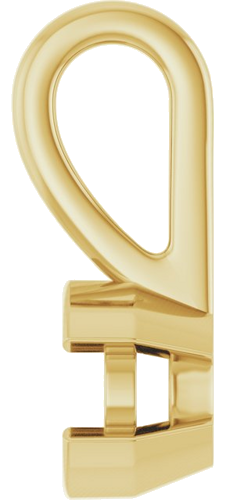 Pakabukas „Half Bezel Solitaire Charm“ 14k yellow gold Round 3.75mm (3)